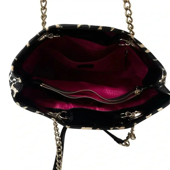 Kate Spade Animal Print gold chain purse Cheetah Large. In great conditions - Picture 8 of 11